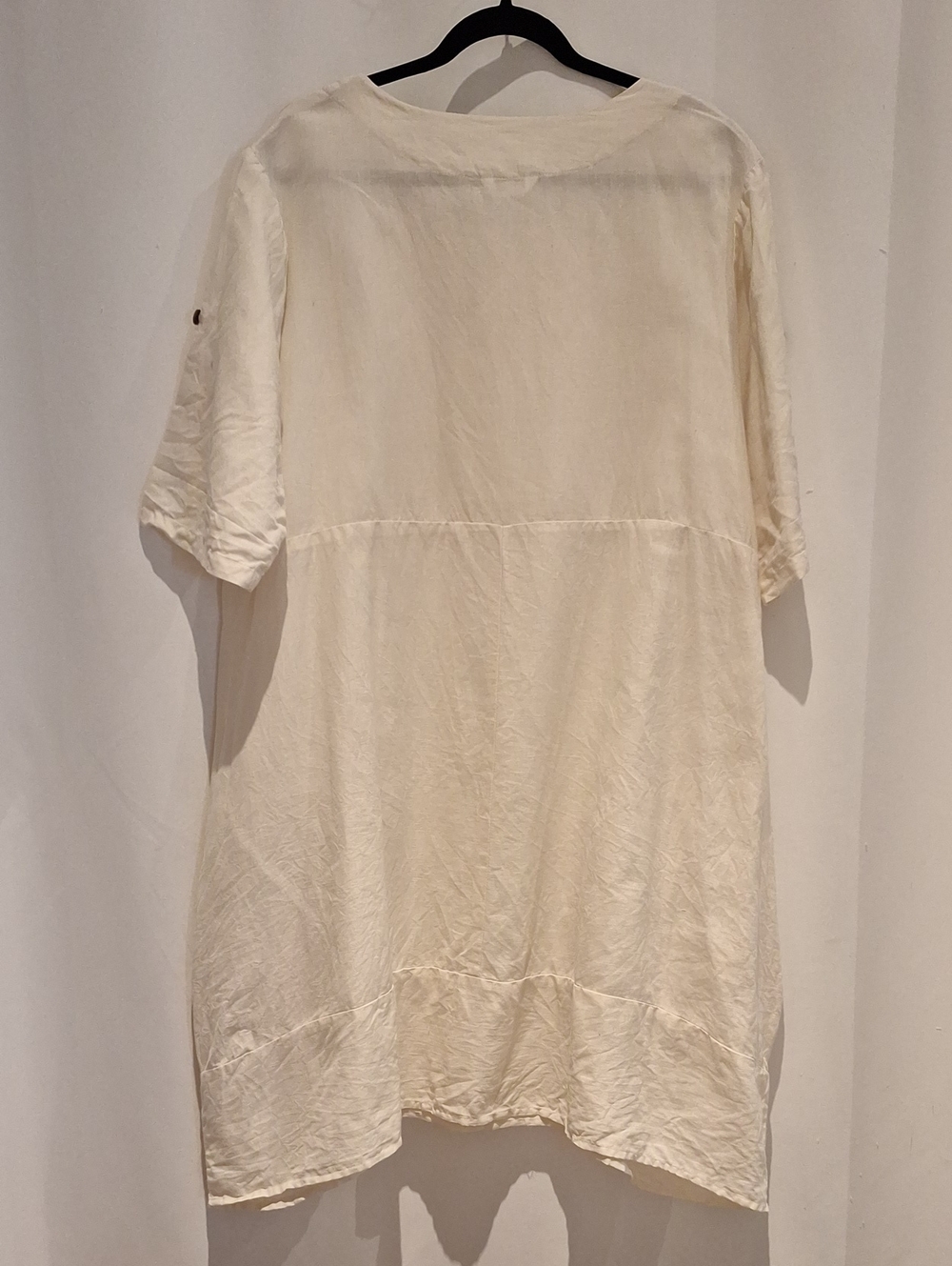 Kaktus Cream Lagenlook Pocket Tunic Top Dress - Picture 8 of 10